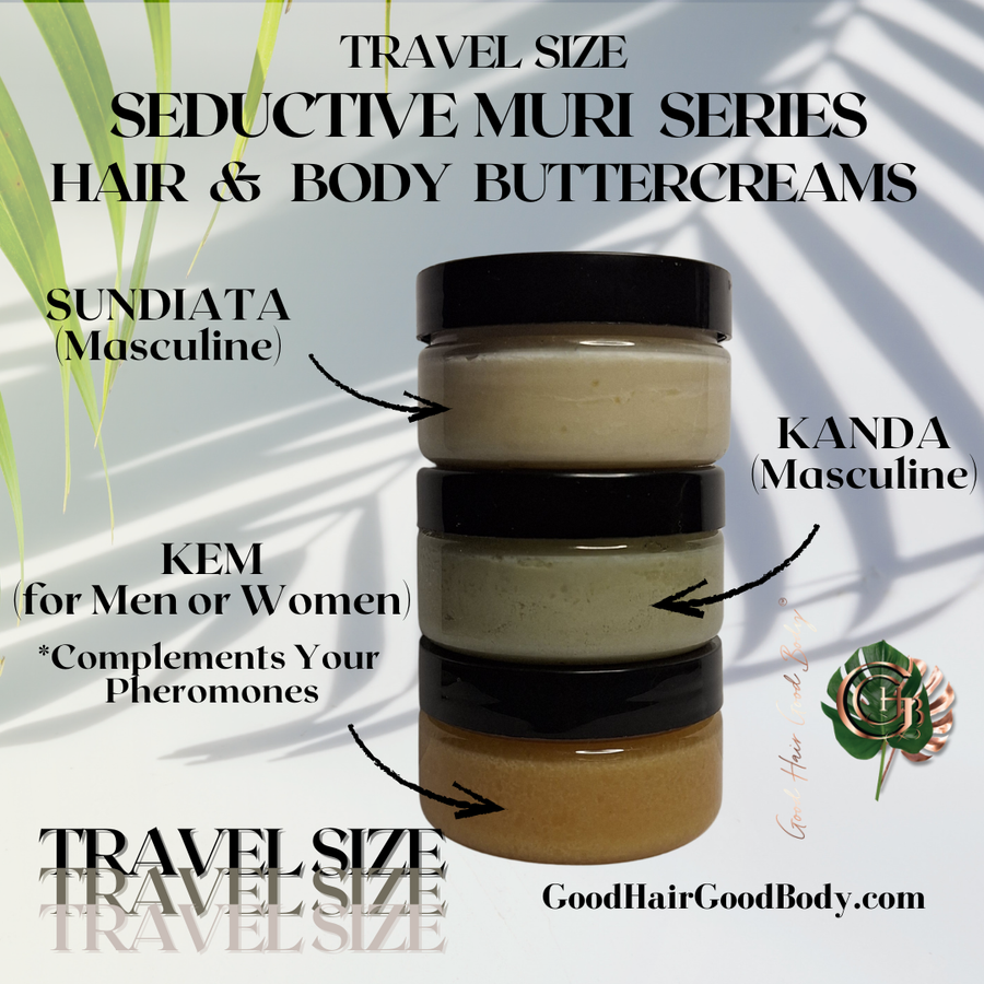 Masculine Travel Size Trios - Muri Series Hair & Body Buttercreams