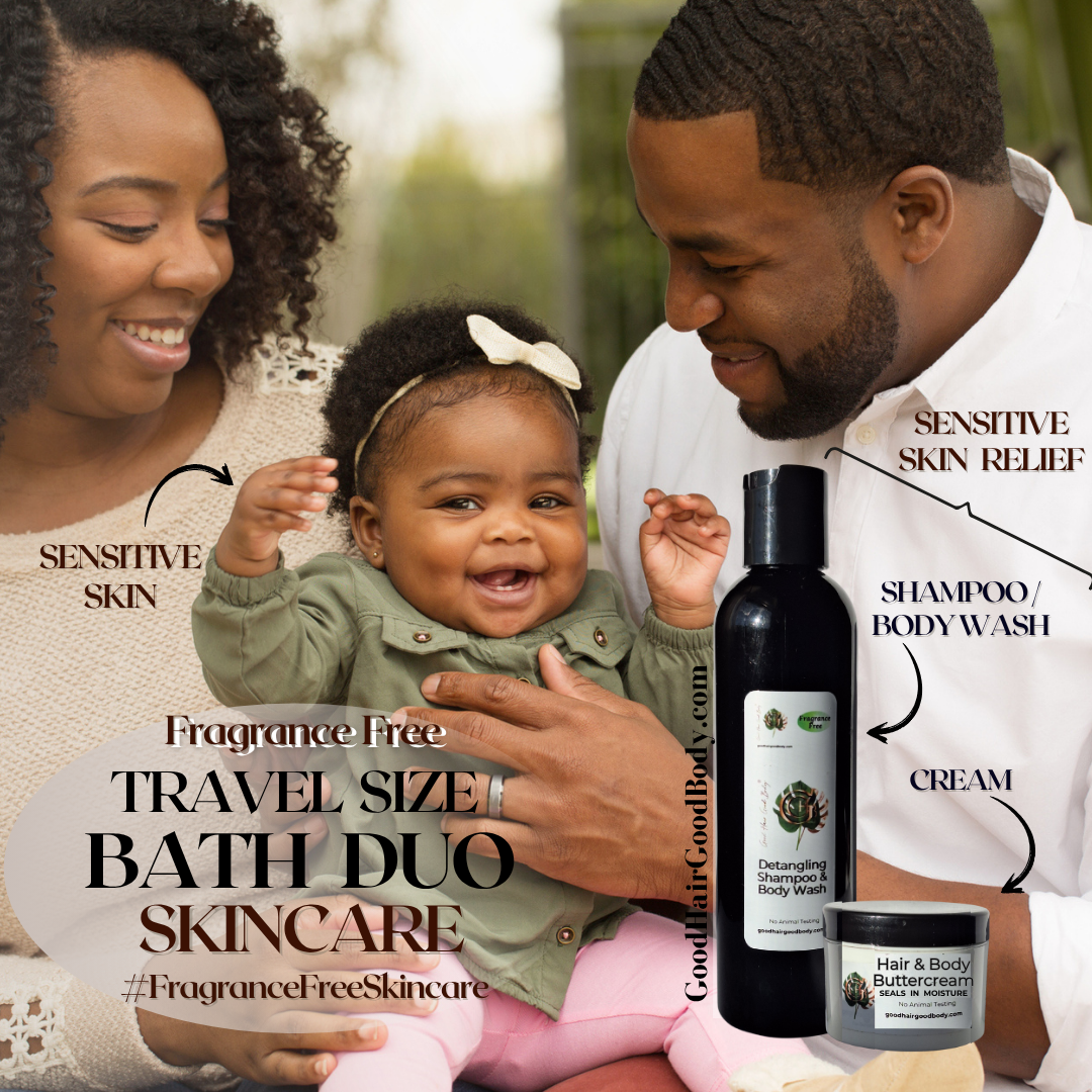 Travel Size Bath Duo : Shampoo/Body Wash & Cream