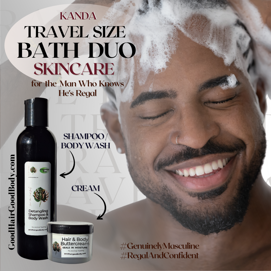 Travel Size Bath Duo : Shampoo/Body Wash & Cream