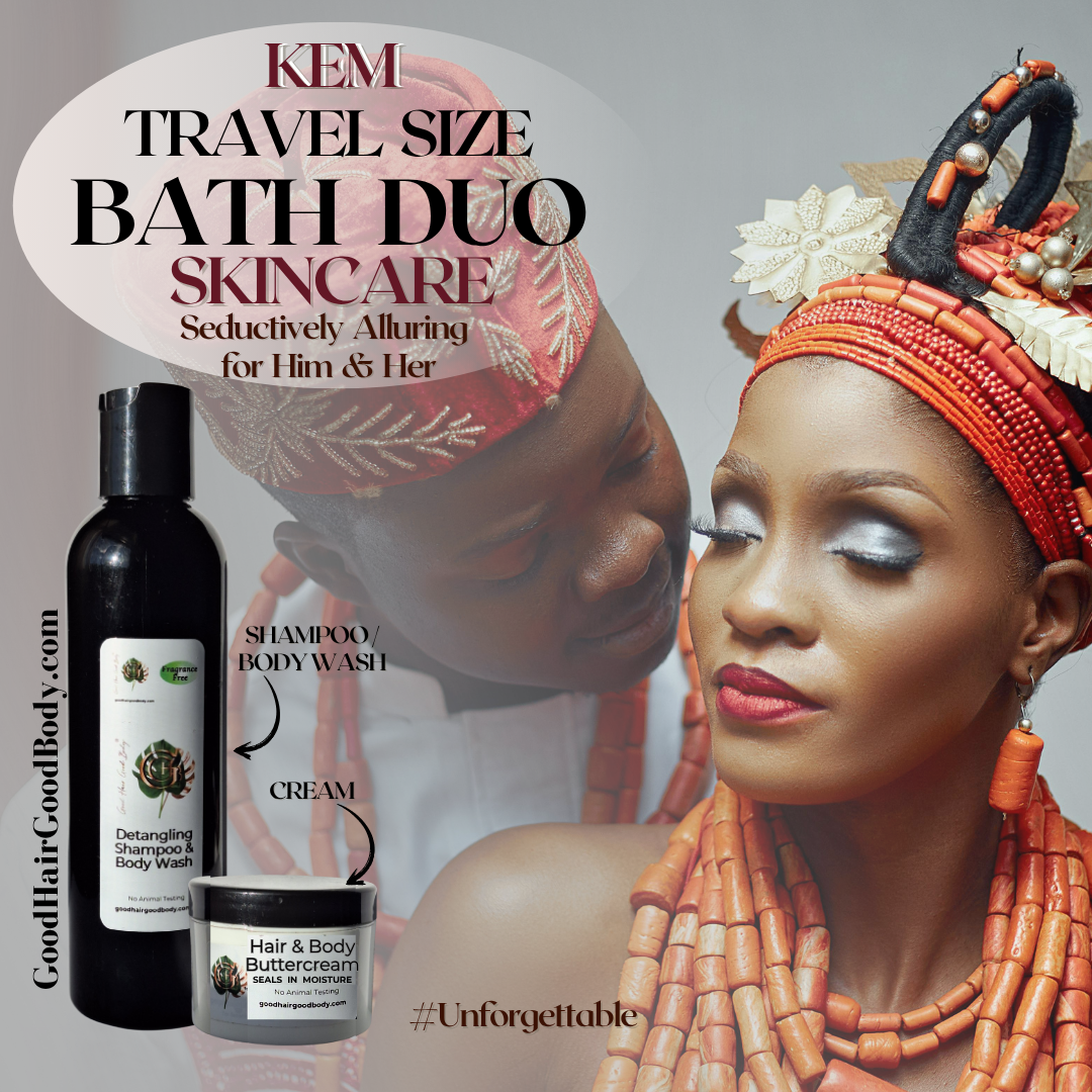 Travel Size Bath Duo : Shampoo/Body Wash & Cream