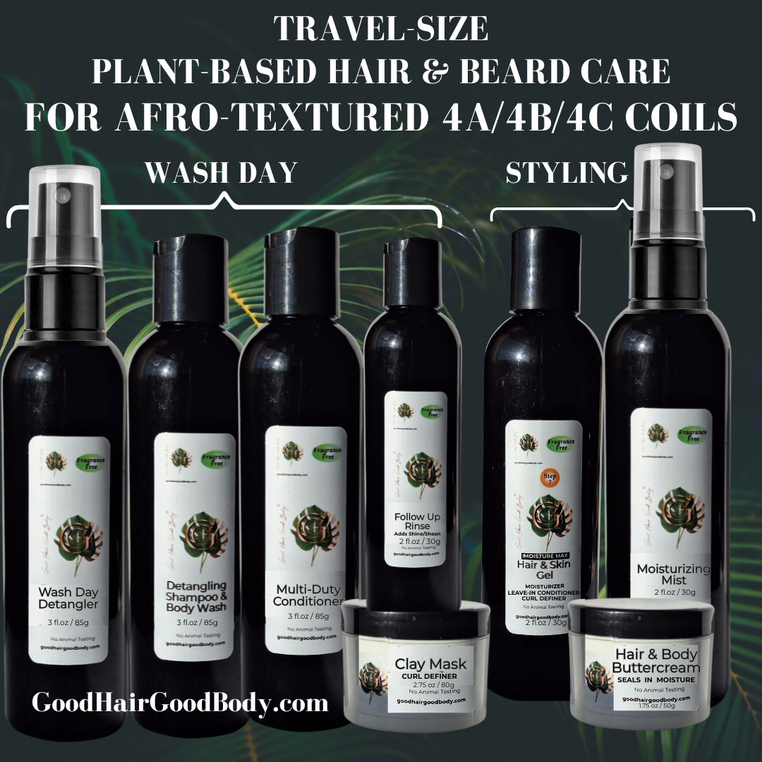 Travel-Size Hair & Beard Care System - Moisture Max Formula